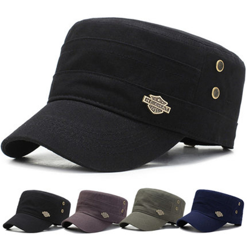Snapback Hat Flat - Men Cap Summer Autumn Casual Cadet