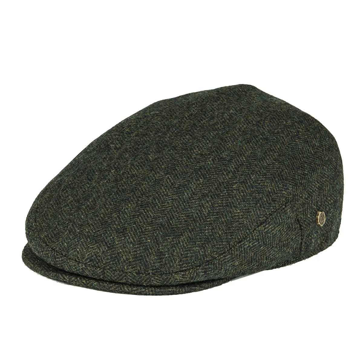 Newsboy Cap Ivy - VOBOOM Wool Tweed Herringbone Irish Cap