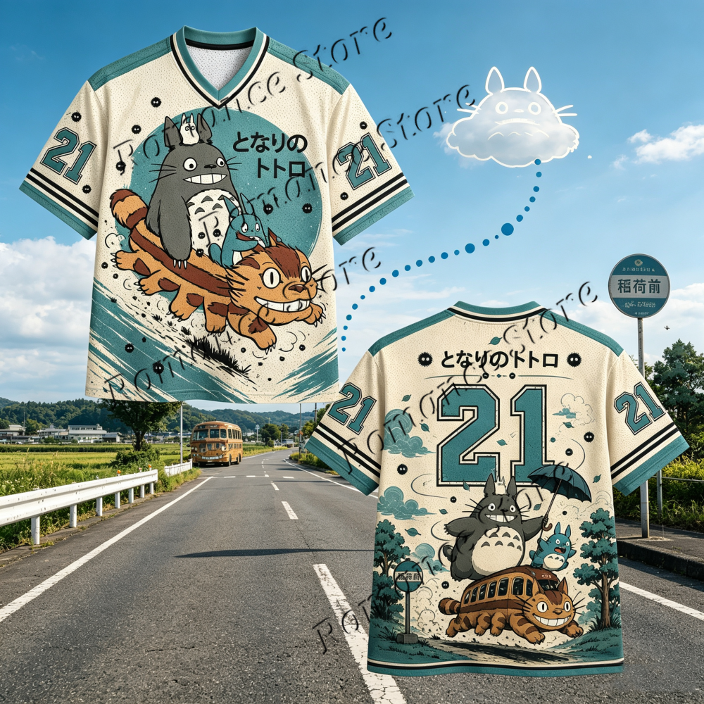 Baseball Cap Structured - Totoro Catbus 21 Baseball Jersey Men