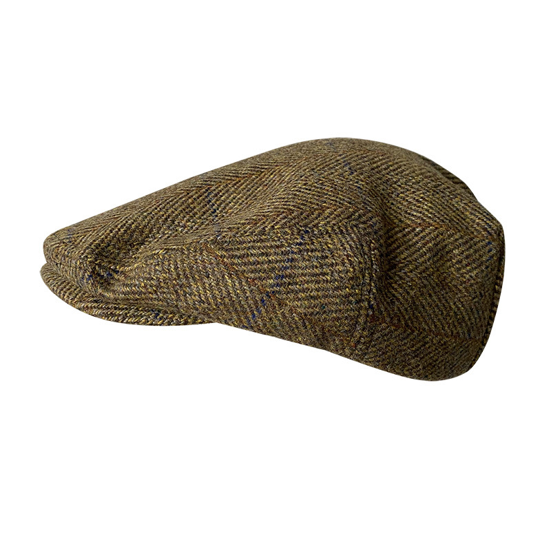 Striped Gray New Wool Flat Cap – Newsboy Cap Ivy Bewertung und Preis