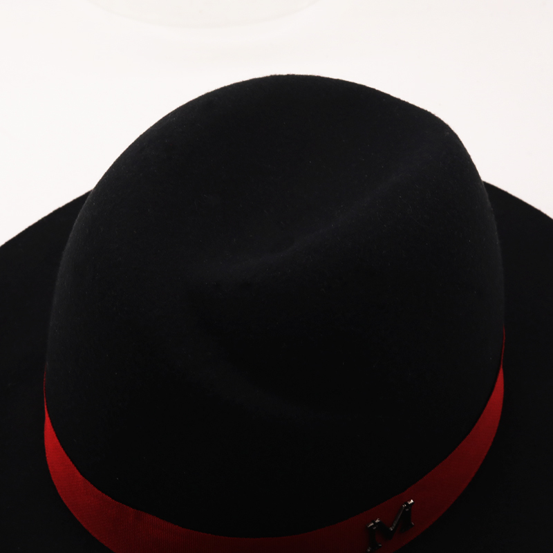 New Outer Black Inner red Wool – Fedora Hat Wool Bewertung und Preis