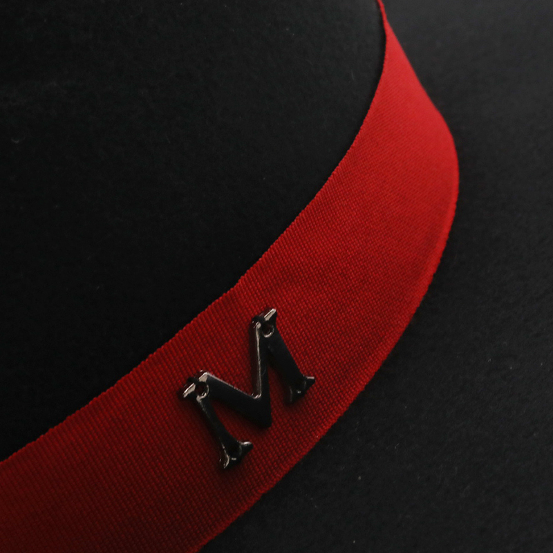 New Outer Black Inner red Wool – Fedora Hat Wool Bewertung und Preis
