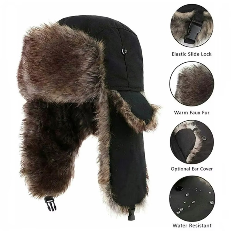 Winter Russian Ushanka Hat Men – Winter Trapper Hat Bewertung und Preis