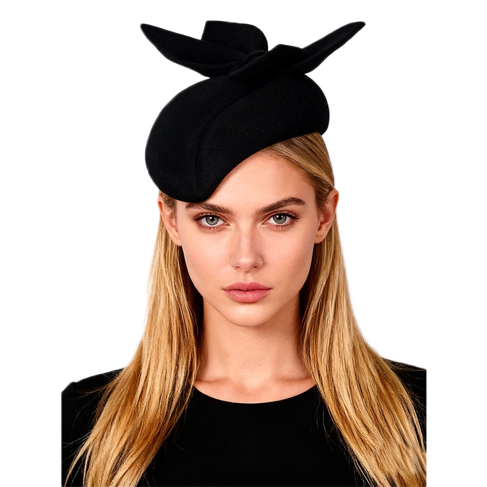 FS Black White Wool Fascinator – Beret French Wool Bewertung und Preis