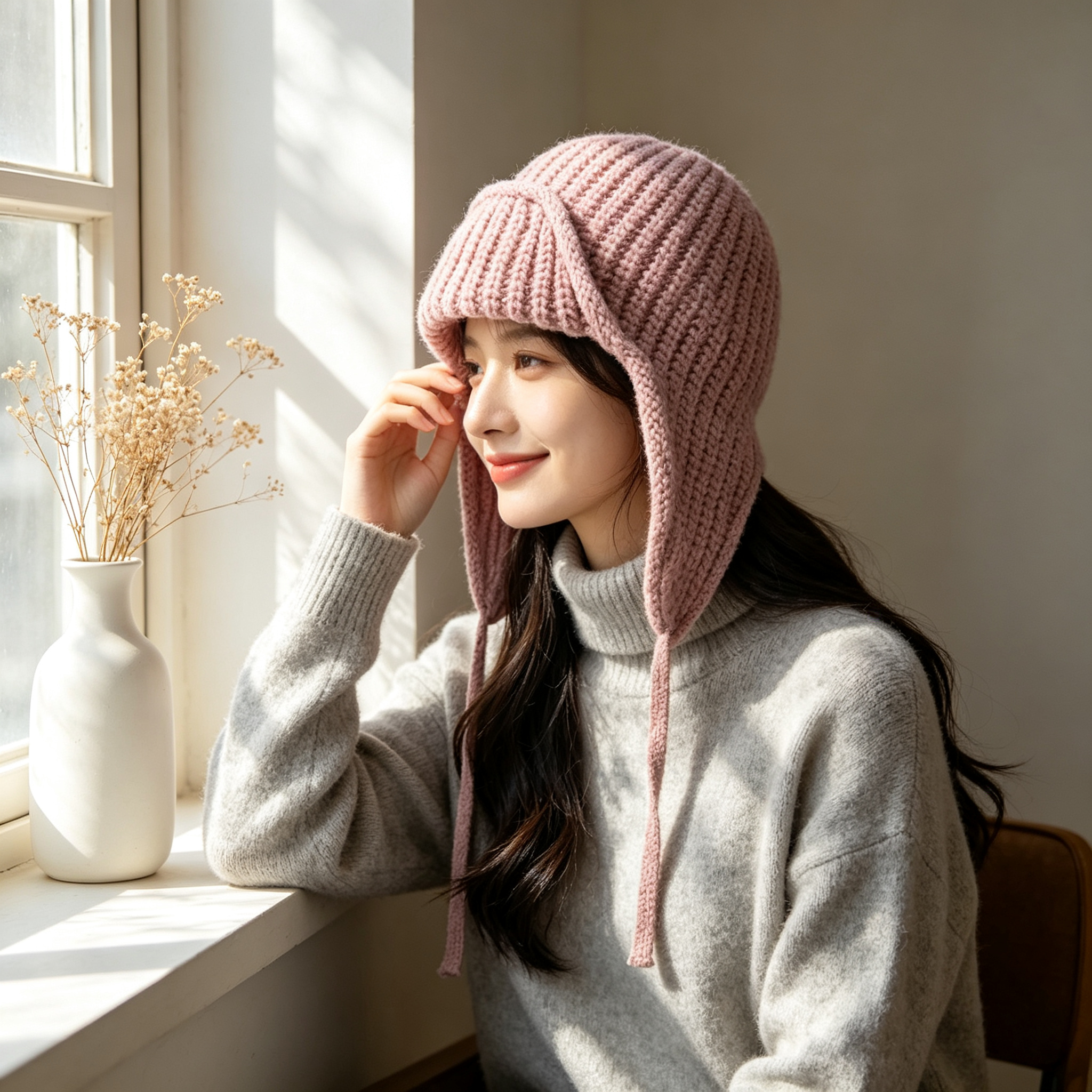 Autumn Winter Knit Earflap Bea – Trapper Hat Ear Flap Bewertung und Preis