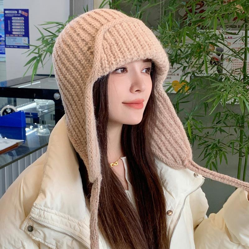 Autumn Winter Knit Earflap Bea – Trapper Hat Ear Flap Bewertung und Preis