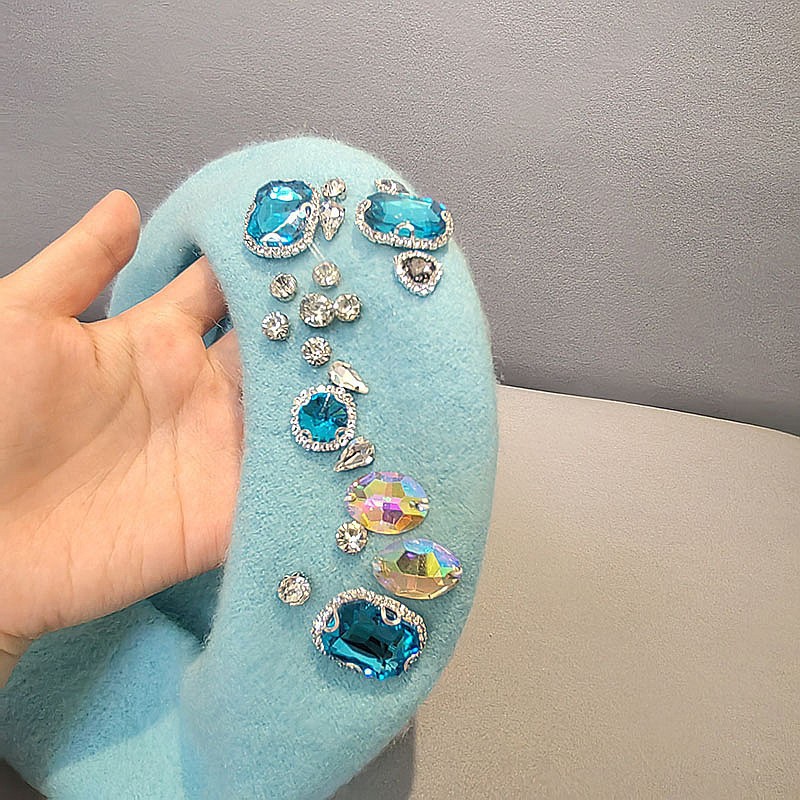 Stunning Rhinestone Wool Beret – Beret French Wool Bewertung und Preis
