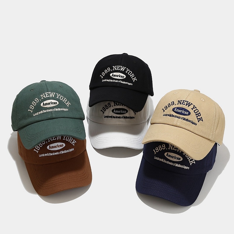 1989 New York Embroidered Base – Dad Hat Cotton Bewertung und Preis