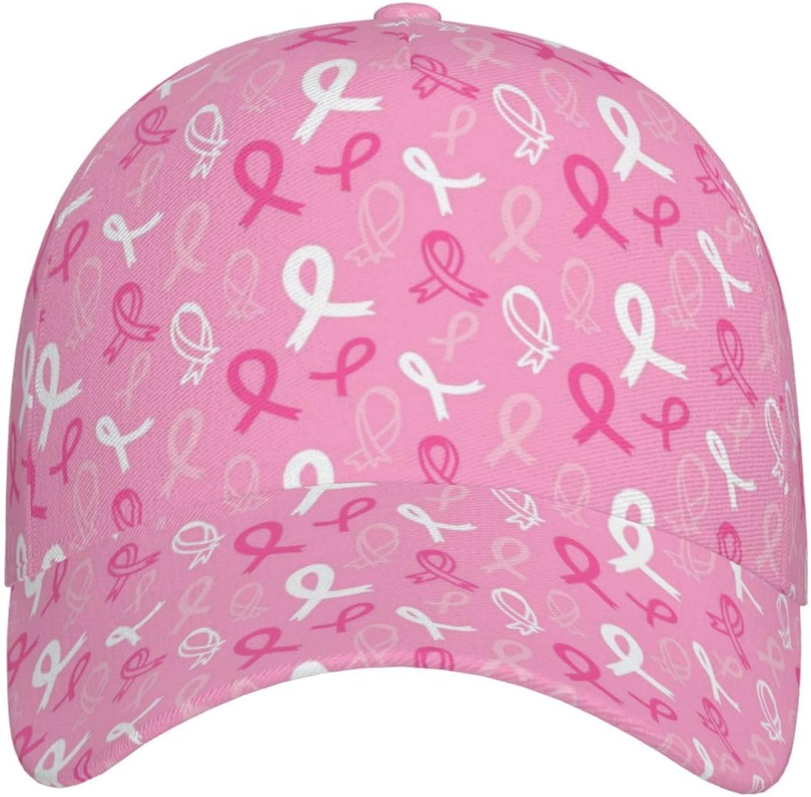 Pink and White Ribbon Bow Prin – Golf Cap Dad Bewertung und Preis