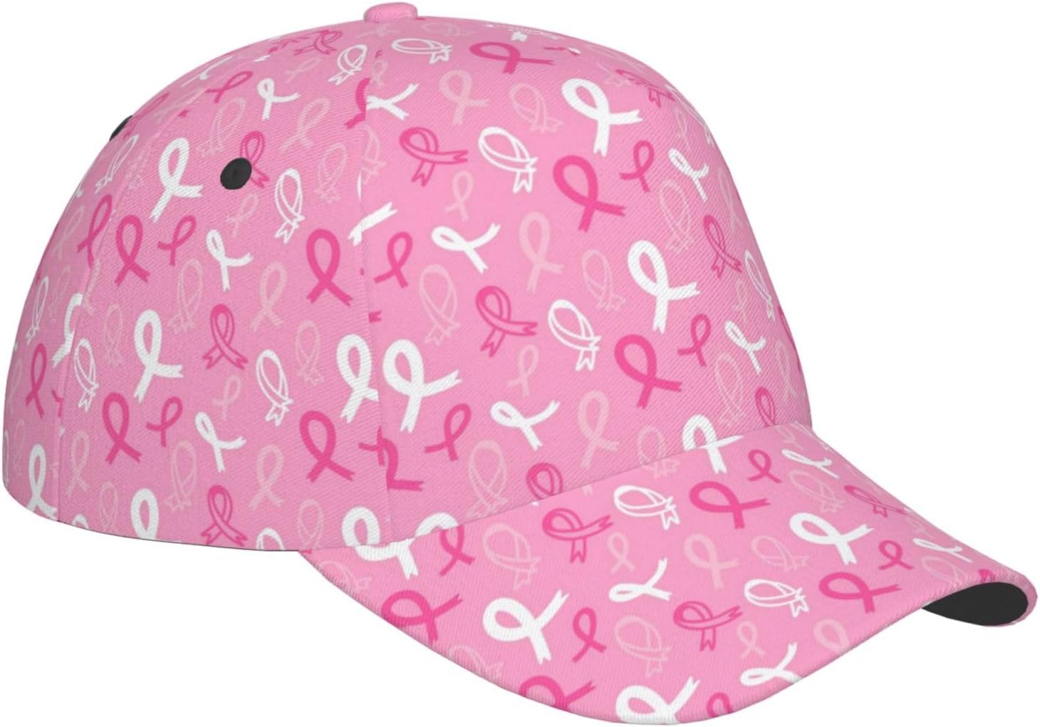 Pink and White Ribbon Bow Prin – Golf Cap Dad Bewertung und Preis