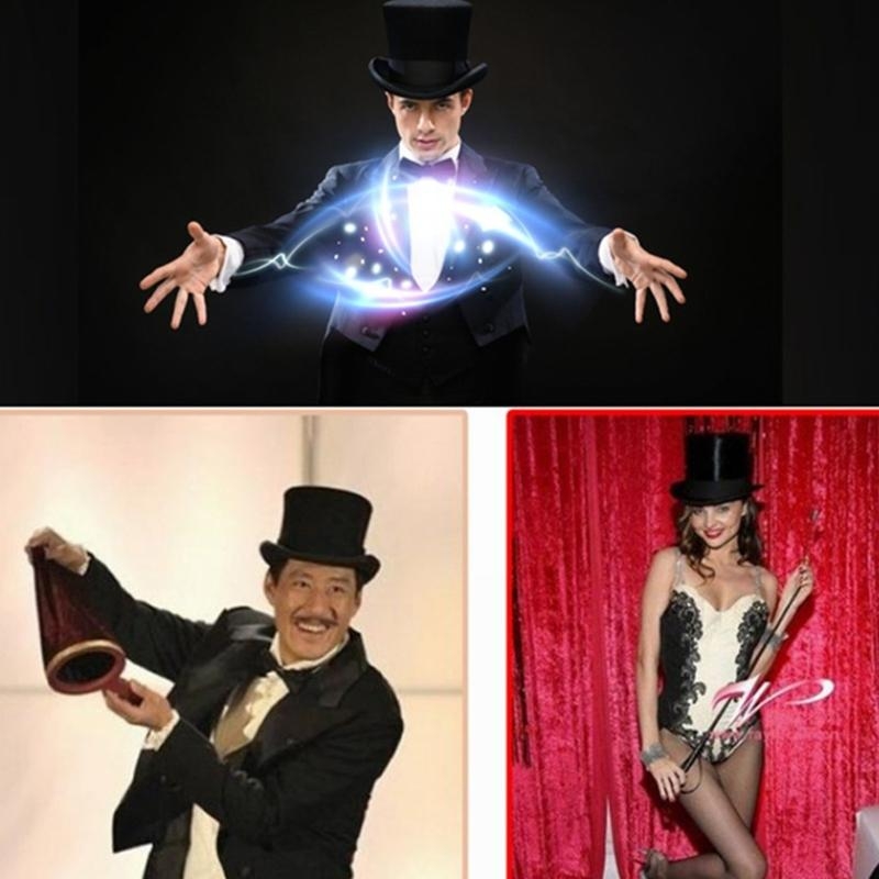 Retro Top Hat Magician Costume – Fedora Hat Wool Bewertung und Preis