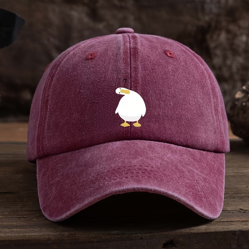 Cute duck print baseball cap w – Baseball Cap Structured Bewertung und Preis