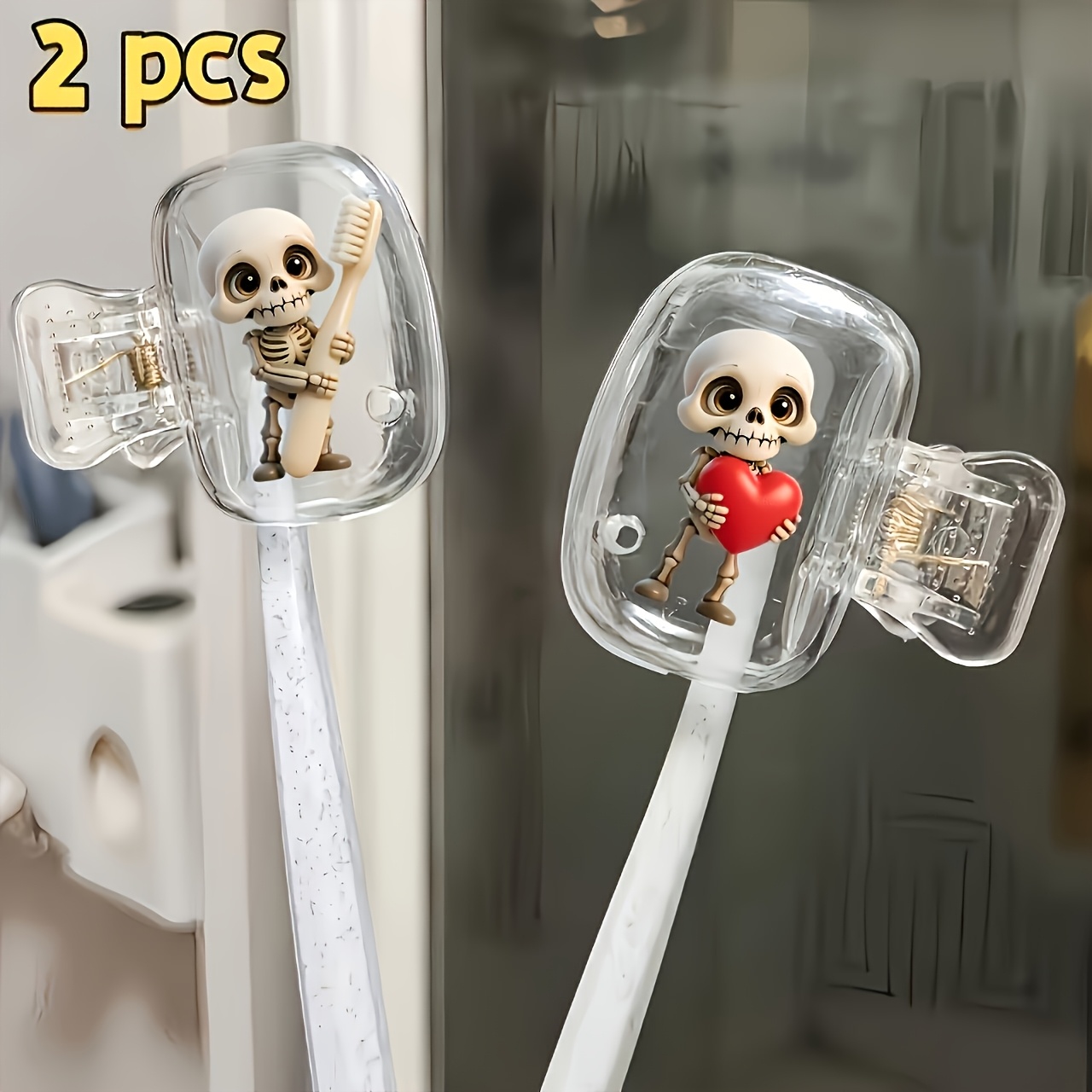 2pcs Skull Portable Toothbrush – Skull Cap Helmet Liner Bewertung und Preis