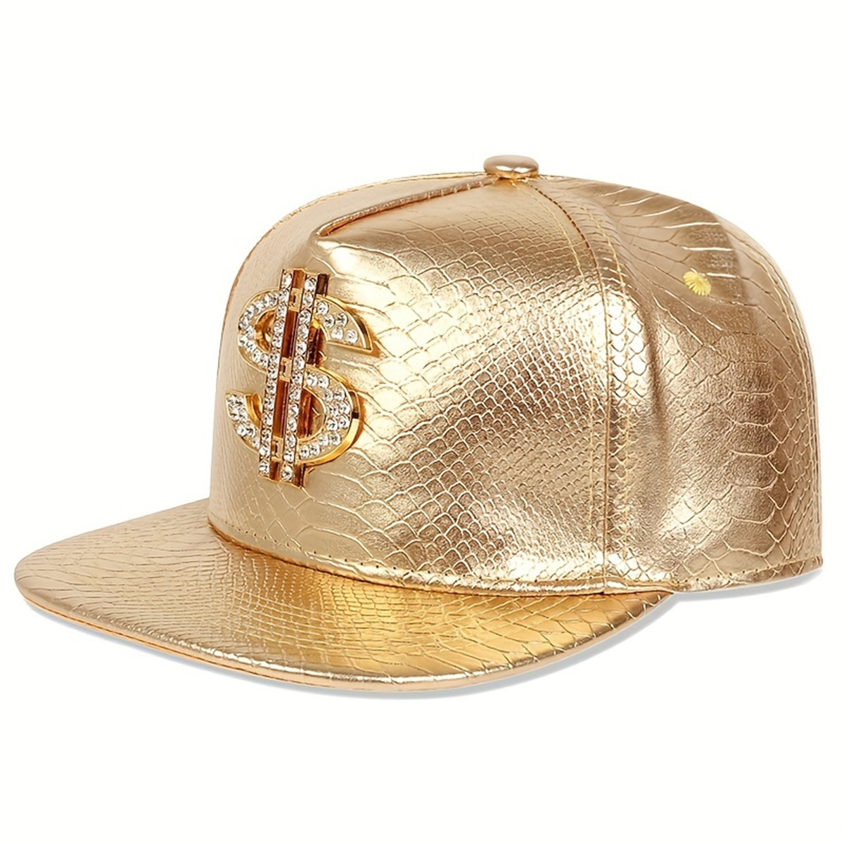 Leather Metallic Dollar Sign B – Snapback Hat Flat Bewertung und Preis