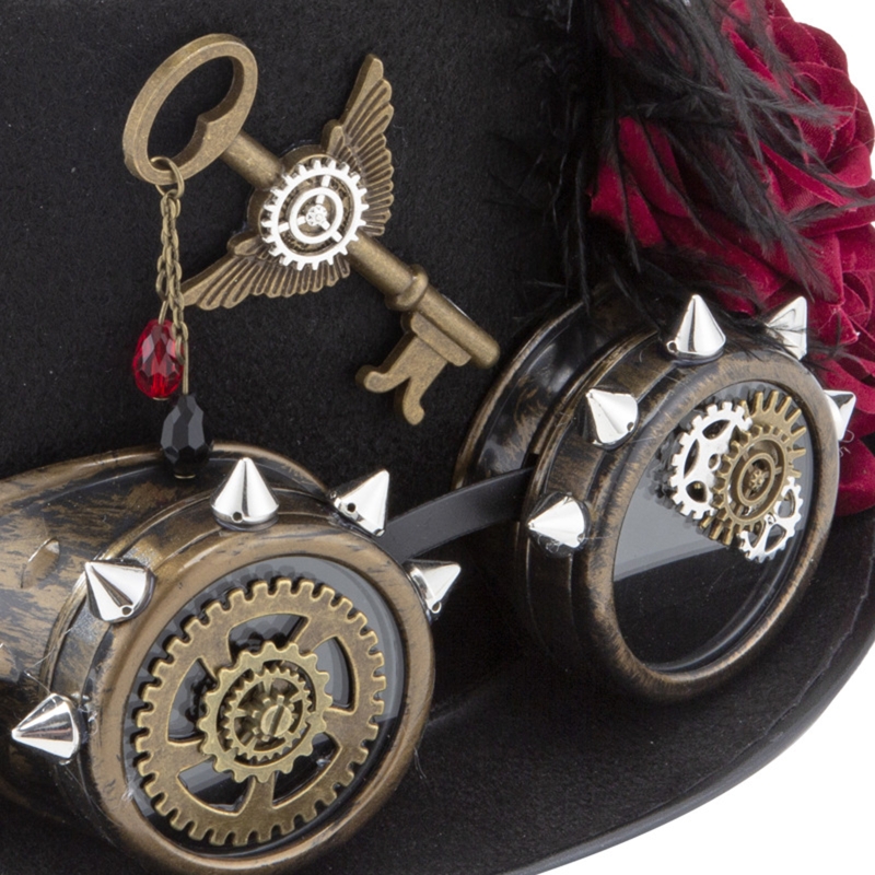 Y166 Vintage Steampunk Hat Top – Fedora Hat Wool Bewertung und Preis