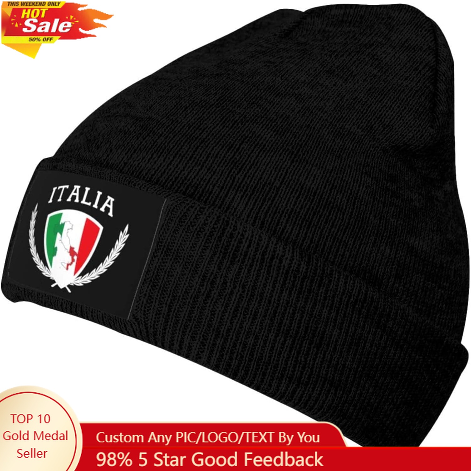 Italia Italy Italian Flag Knit – Beanie Cuffed Knit Bewertung und Preis