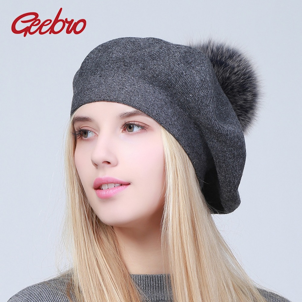 Geebro Women's Beret Hat Winte – Beret French Wool Bewertung und Preis
