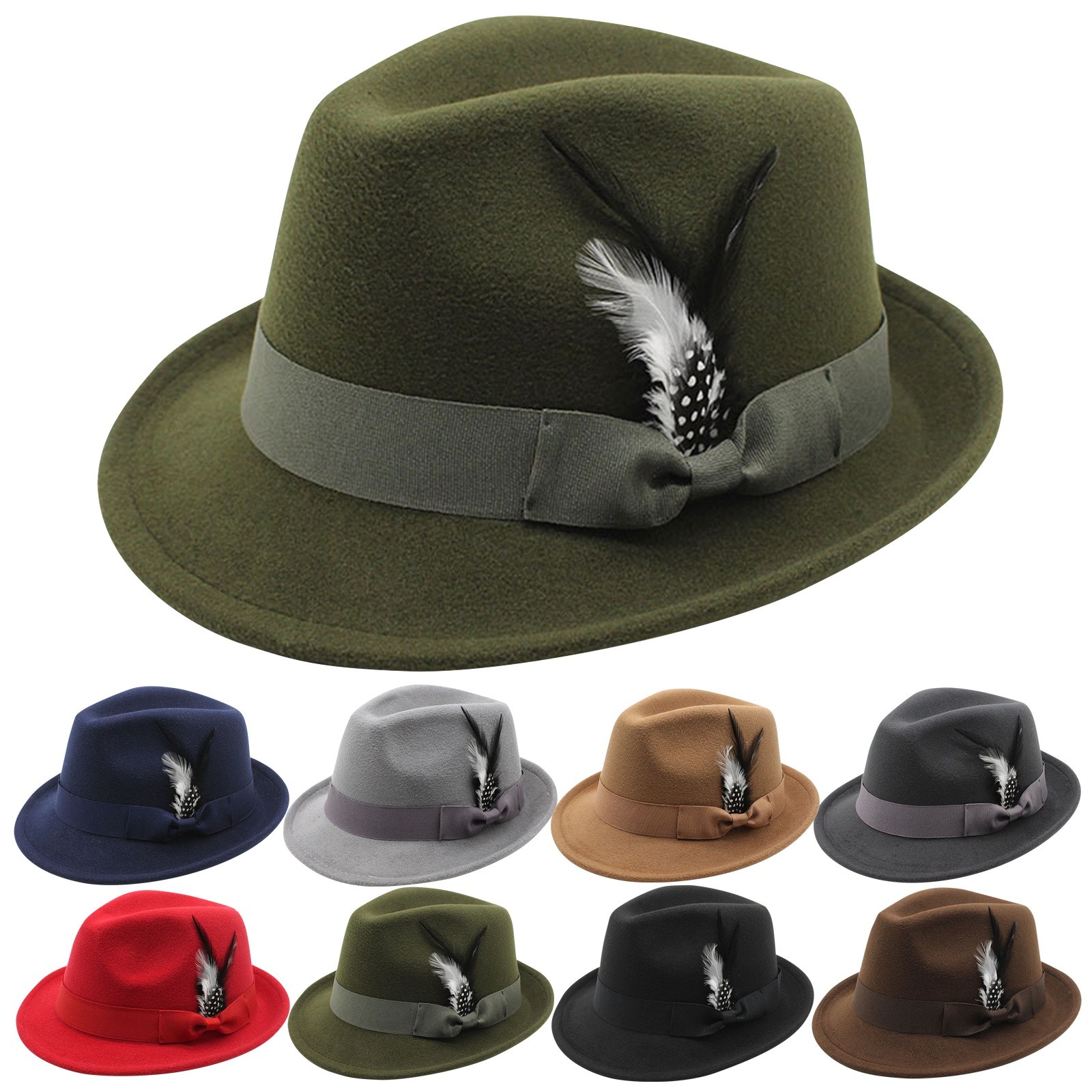 Vintage Fedora Hat Women Men T – Fedora Hat Wool Bewertung und Preis