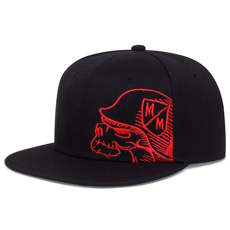 Unisex Skeleton Embroidery Bas – Snapback Hat Flat Bewertung und Preis