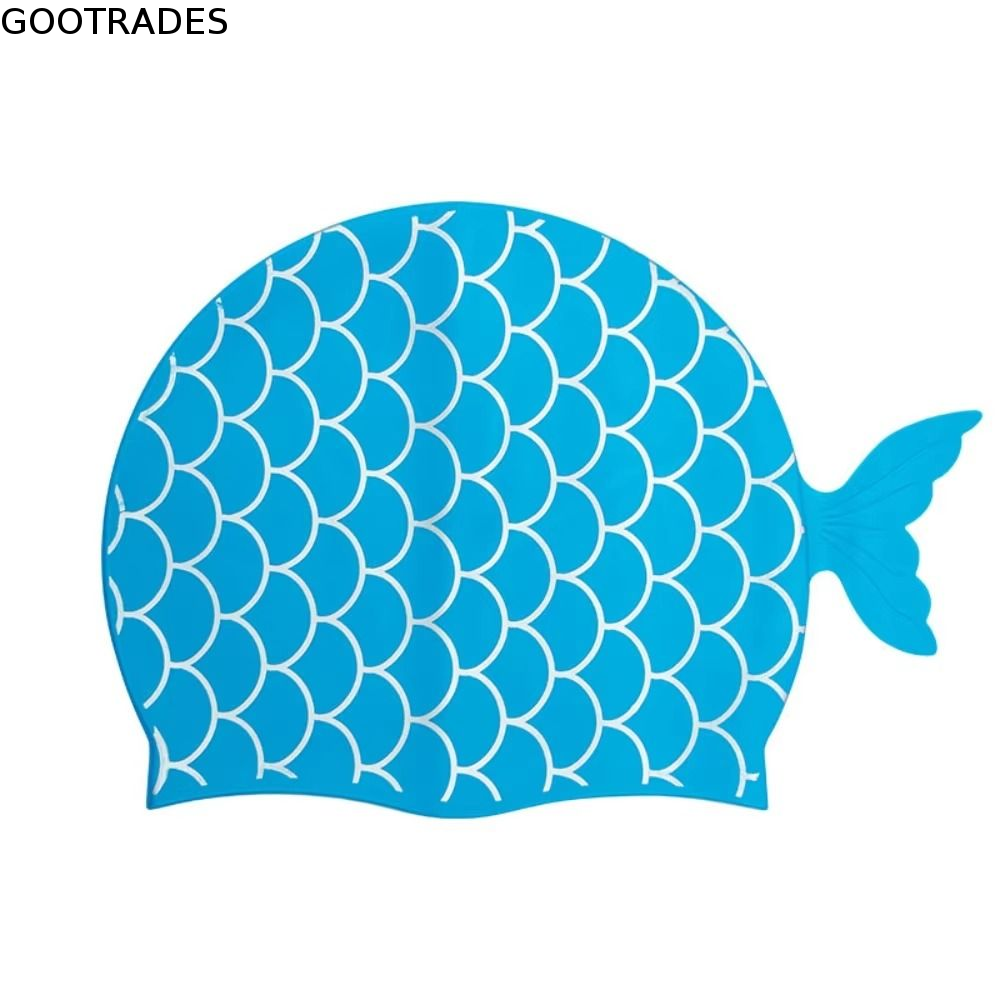 Cute Fish Children Swim Cap Ca – Swim Hat Silicone Bewertung und Preis