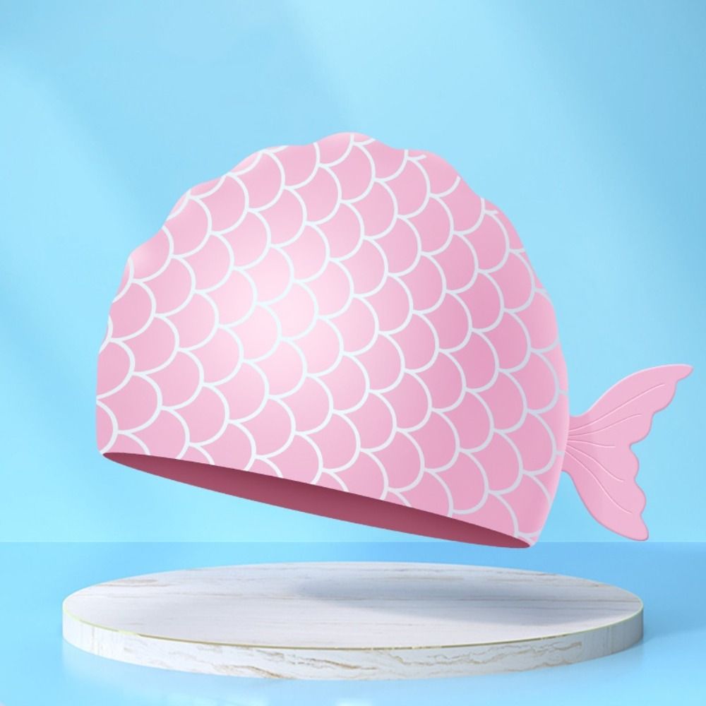 Cute Fish Children Swim Cap Ca – Swim Hat Silicone Bewertung und Preis