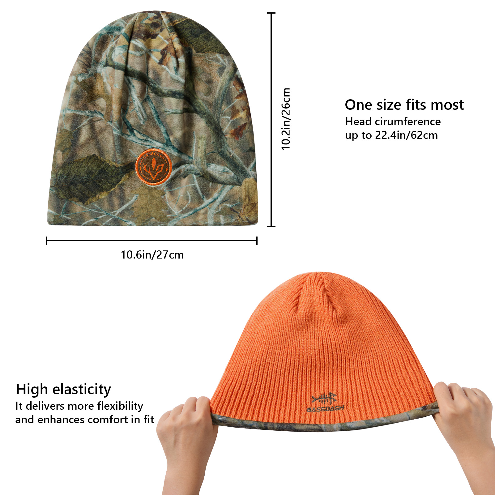 BASSDASH Reversible Windproof  – Beanie Cuffed Knit Bewertung und Preis