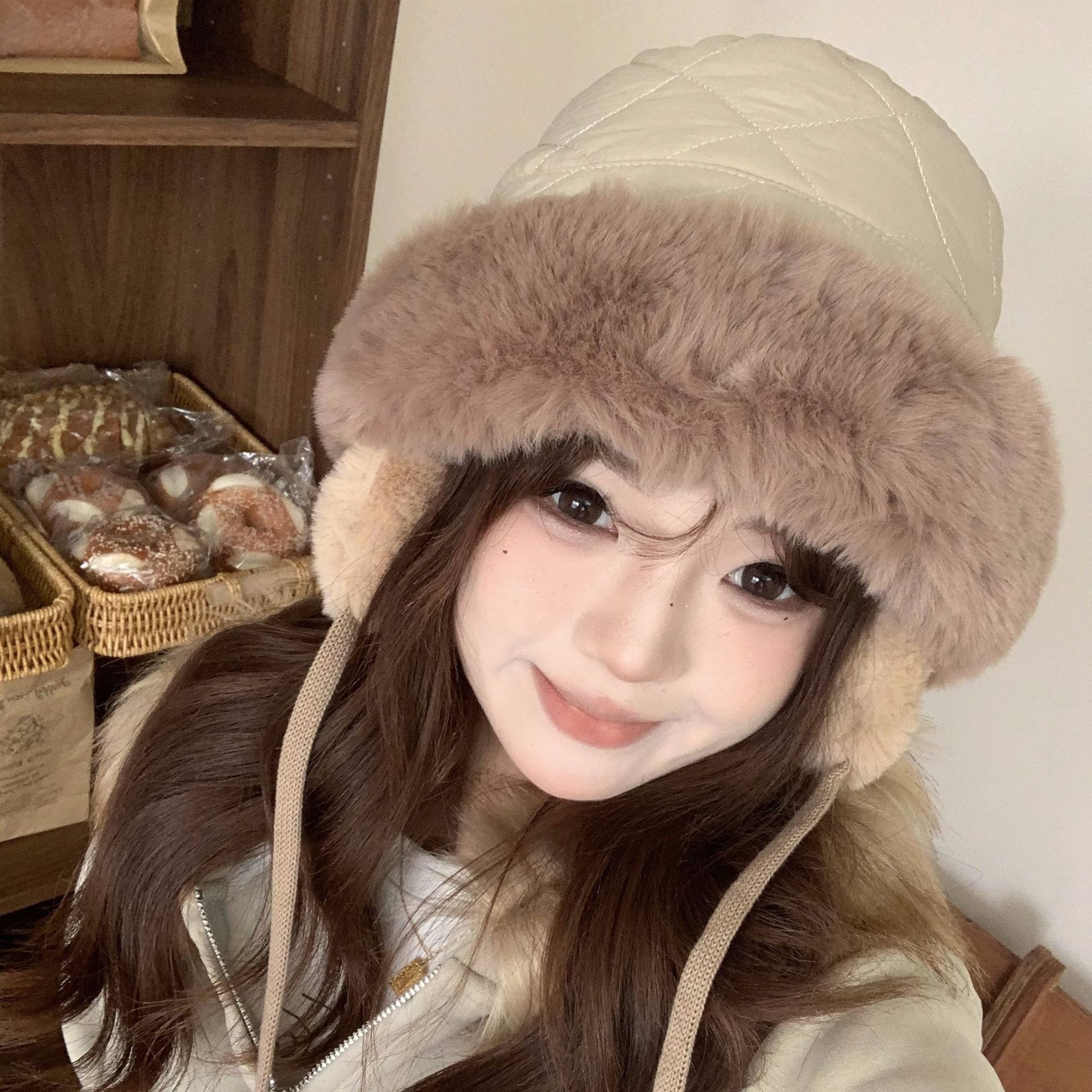 Women's Winter Quilted Faux Fu – Trapper Hat Ear Flap Bewertung und Preis