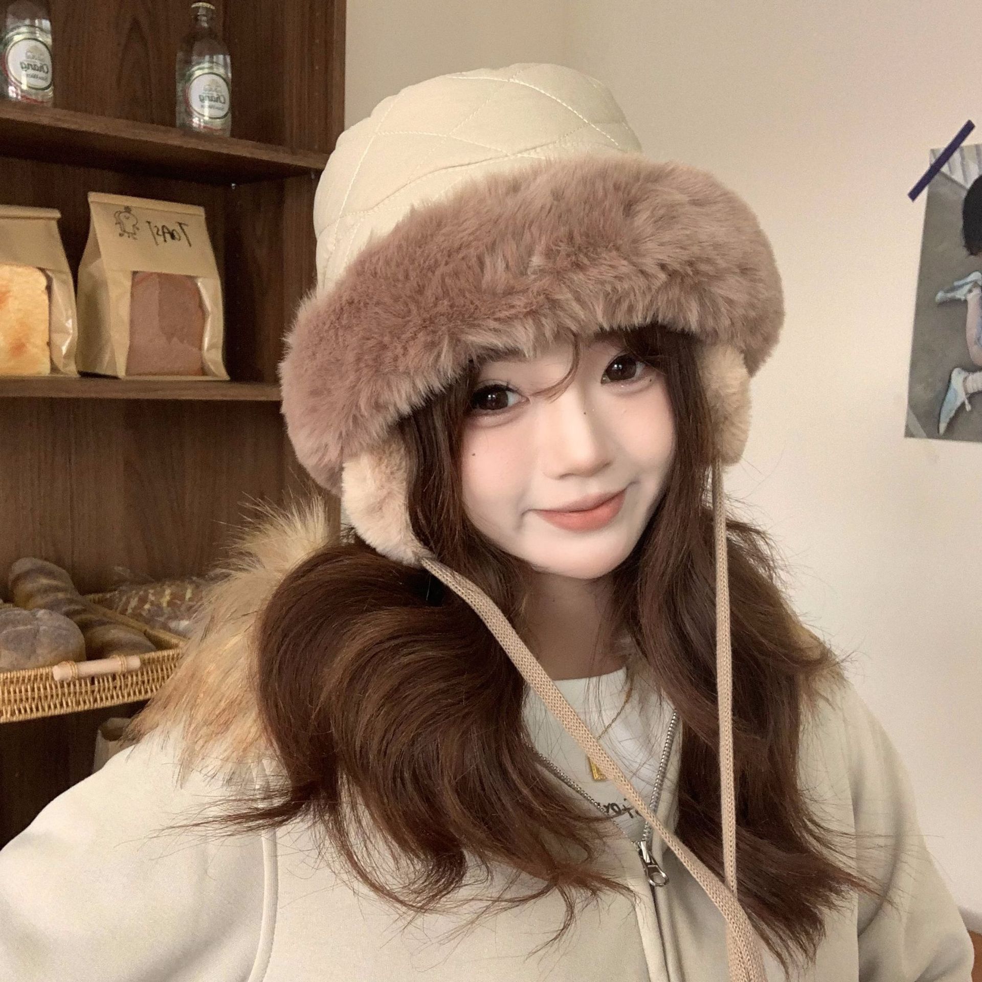 Women's Winter Quilted Faux Fu – Trapper Hat Ear Flap Bewertung und Preis