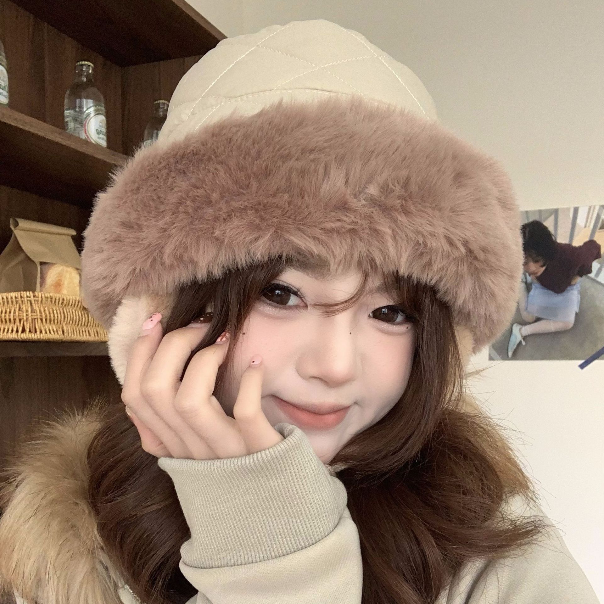 Women's Winter Quilted Faux Fu – Trapper Hat Ear Flap Bewertung und Preis