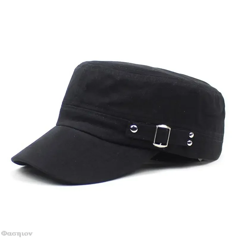 Army Cap Men Women Pure Color  – Snapback Hat Flat Bewertung und Preis