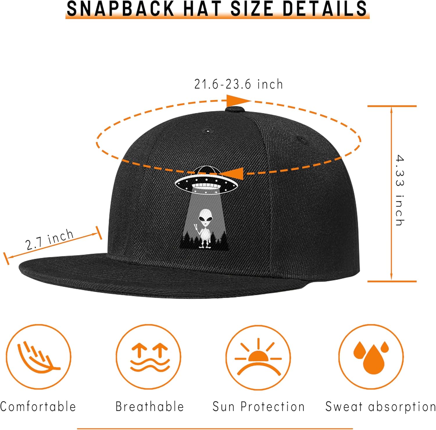 Ufo Aliens Snapback Hats for M – Snapback Hat Flat Bewertung und Preis