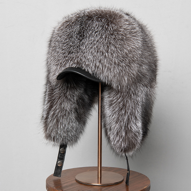 100% Real Fox Fur Hats Women's – Trapper Hat Ear Flap Bewertung und Preis