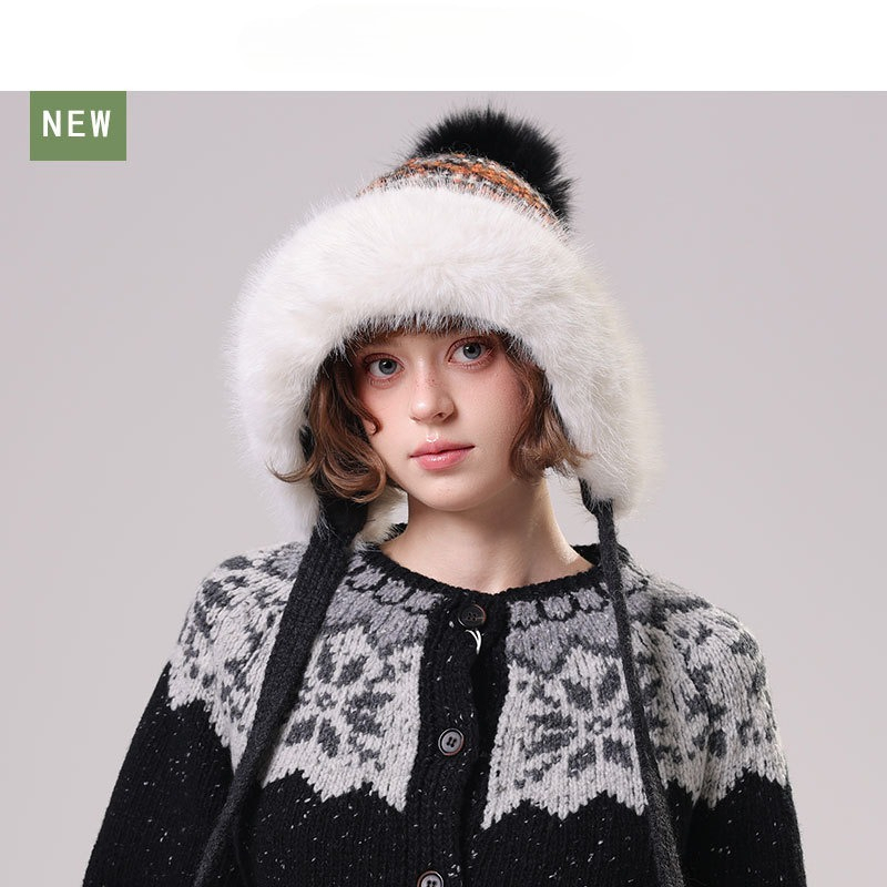 Women's Fuzzy Knit Trapper Hat – Trapper Hat Ear Flap Bewertung und Preis