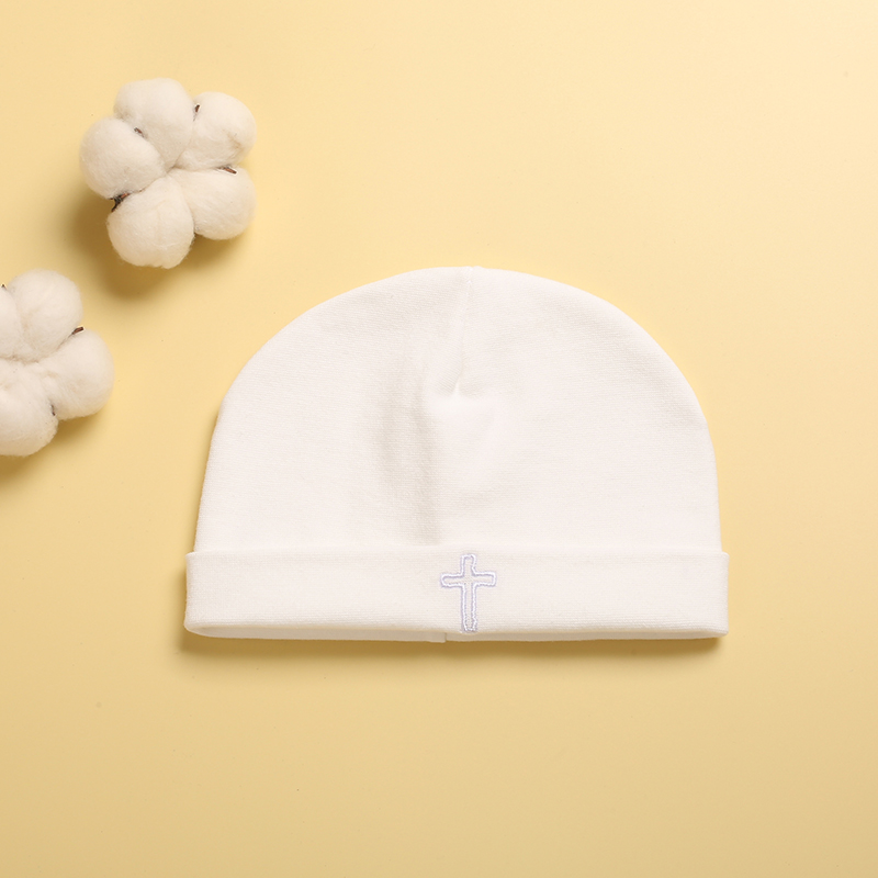 Newborn Cross Embroidery Beani – Beanie Cuffed Knit Bewertung und Preis