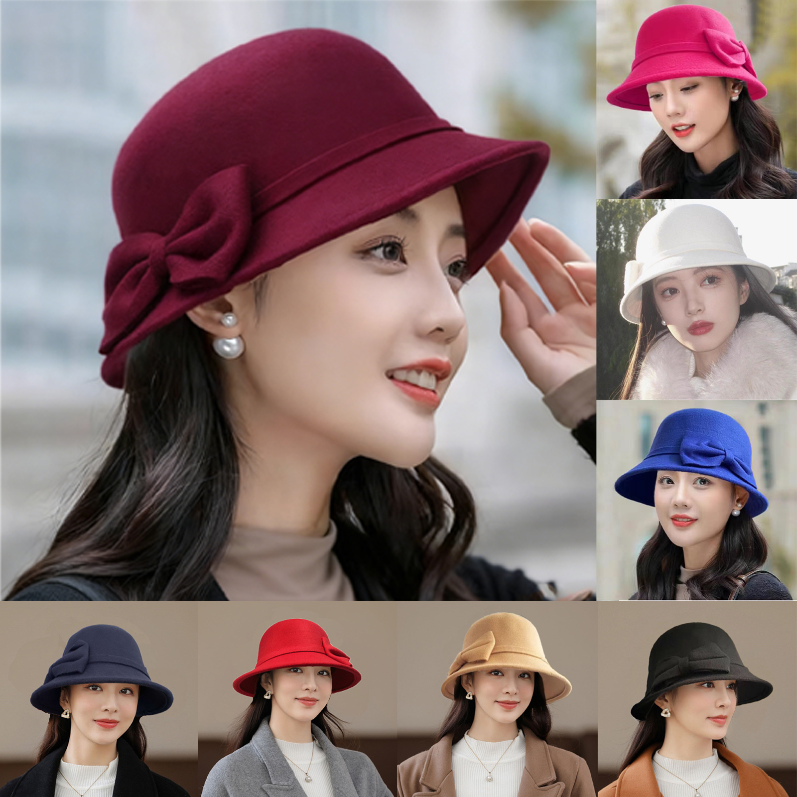 Wool Hat Trendy Bucket Hat Ver – Fedora Hat Wool Bewertung und Preis
